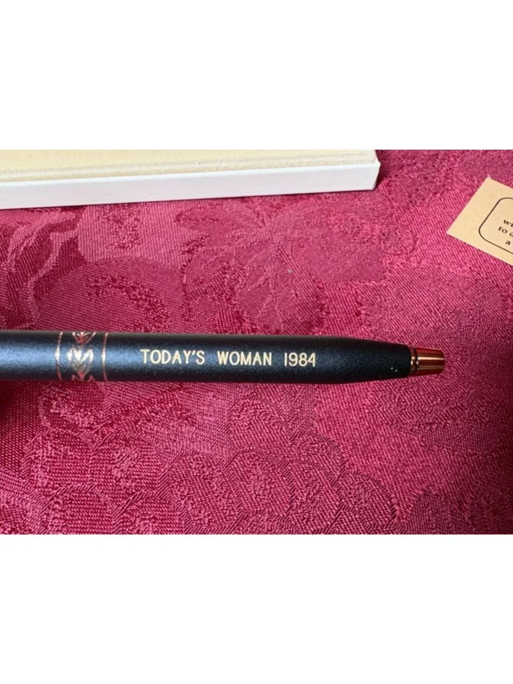 Vtg Cross Ladies Classic Black Ball Pen 2542 